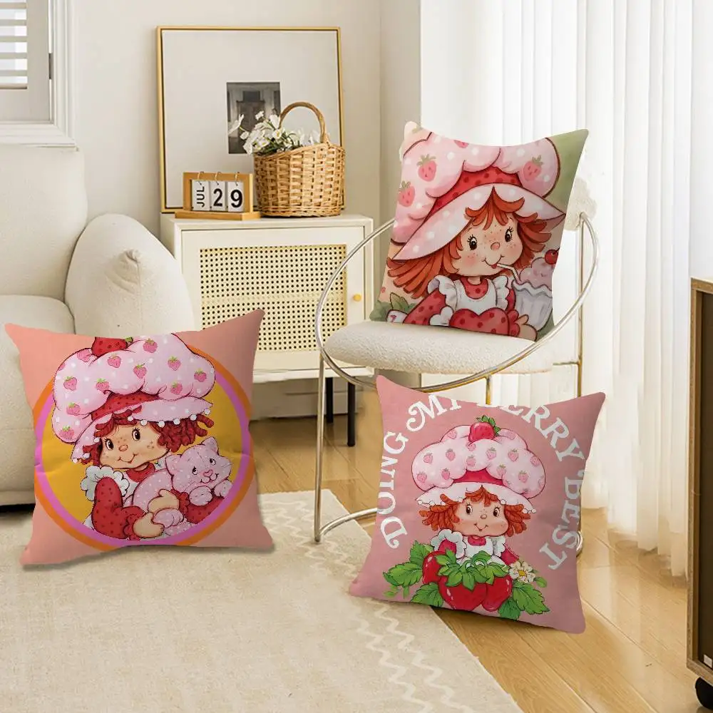 Cartoon Strawberry Shortcake Pillow Covers Cartoon Sofa Decorative Home Double-sided Printing Short Plush Cute Cushion Cover
Cartoon Strawberry Shortcake Pillow Covers Cartoon Sofa Decorative Home Double-sided Printing Short Plush Cute Cushion Cover