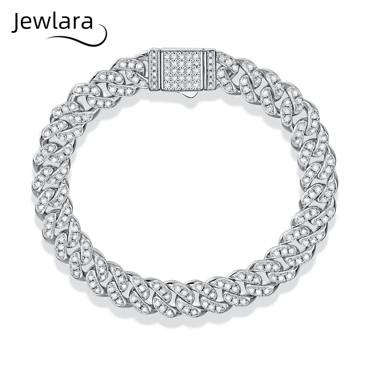 Jewlara New Light of Faith S925 Silver Moissanite Bracelet Ladies European, American Hip Hop Cuban Chain Sparkling Party Jewelr
Jewlara New Light of Faith S925 Silver Moissanite Bracelet Ladies European, American Hip Hop Cuban Chain Sparkling Party Jewelr