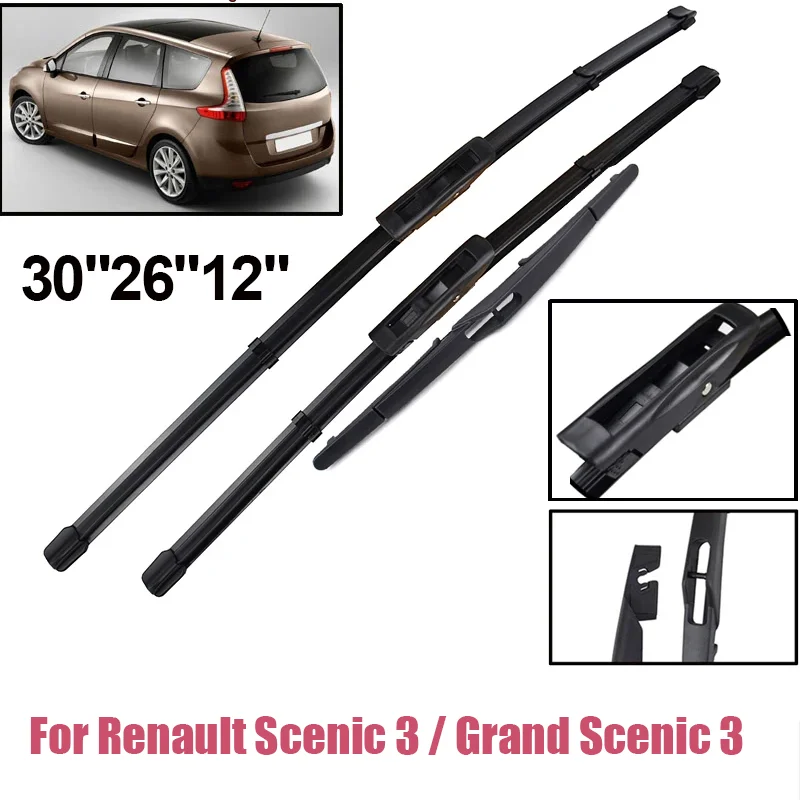 Wiper Front & Rear Wiper Blades For Renault Scenic 3 / Grand Scenic 3 2009 - 2016 Windshield Windscreen Window 30"26"12"
Wiper Front & Rear Wiper Blades For Renault Scenic 3 / Grand Scenic 3 2009 - 2016 Windshield Windscreen Window 30"26"12"