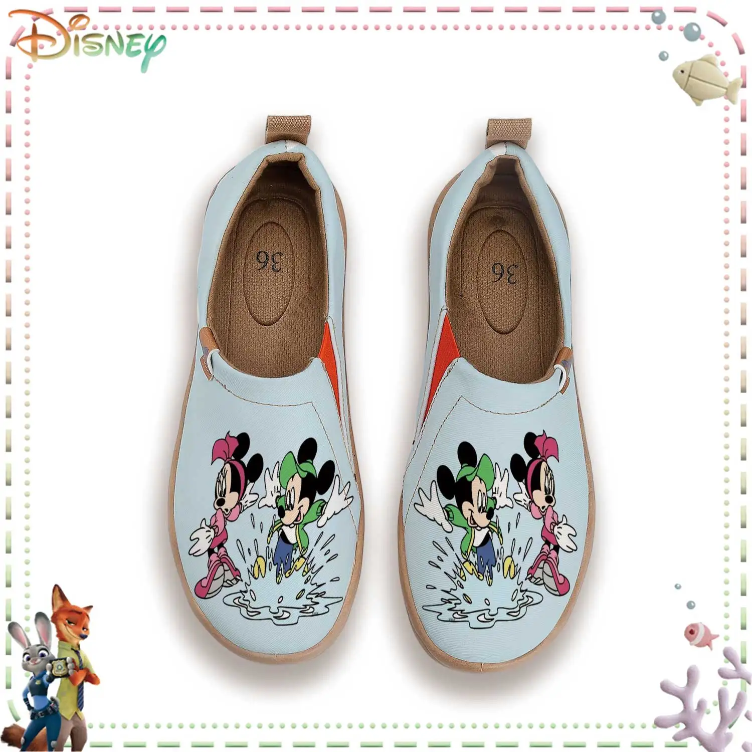 Disney Licensed Mickey & Minnie Women's Slip-On Shoes, Non-Slip Soft Sole Casual Canvas Sneakers for Everyday Use
Disney Licensed Mickey & Minnie Women's Slip-On Shoes, Non-Slip Soft Sole Casual Canvas Sneakers for Everyday Use