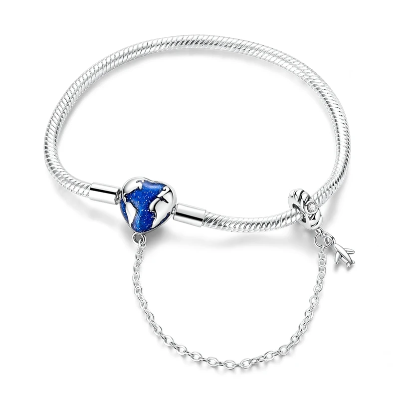 New Bracelet 925 Sterling Silver Love Earth Foundation Chain Bracelet For Women Bracelet Birthday Anniversary Jewelry Gifts
New Bracelet 925 Sterling Silver Love Earth Foundation Chain Bracelet For Women Bracelet Birthday Anniversary Jewelry Gifts