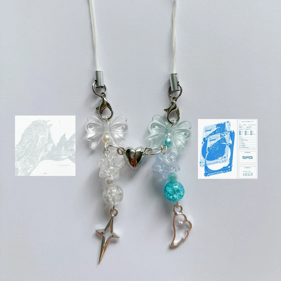 Wave to Earth Theme Inspiration Phone Chain 2-piece Set Friendship Phone Chain Keychain y2k Handmade
Wave to Earth Theme Inspiration Phone Chain 2-piece Set Friendship Phone Chain Keychain y2k Handmade