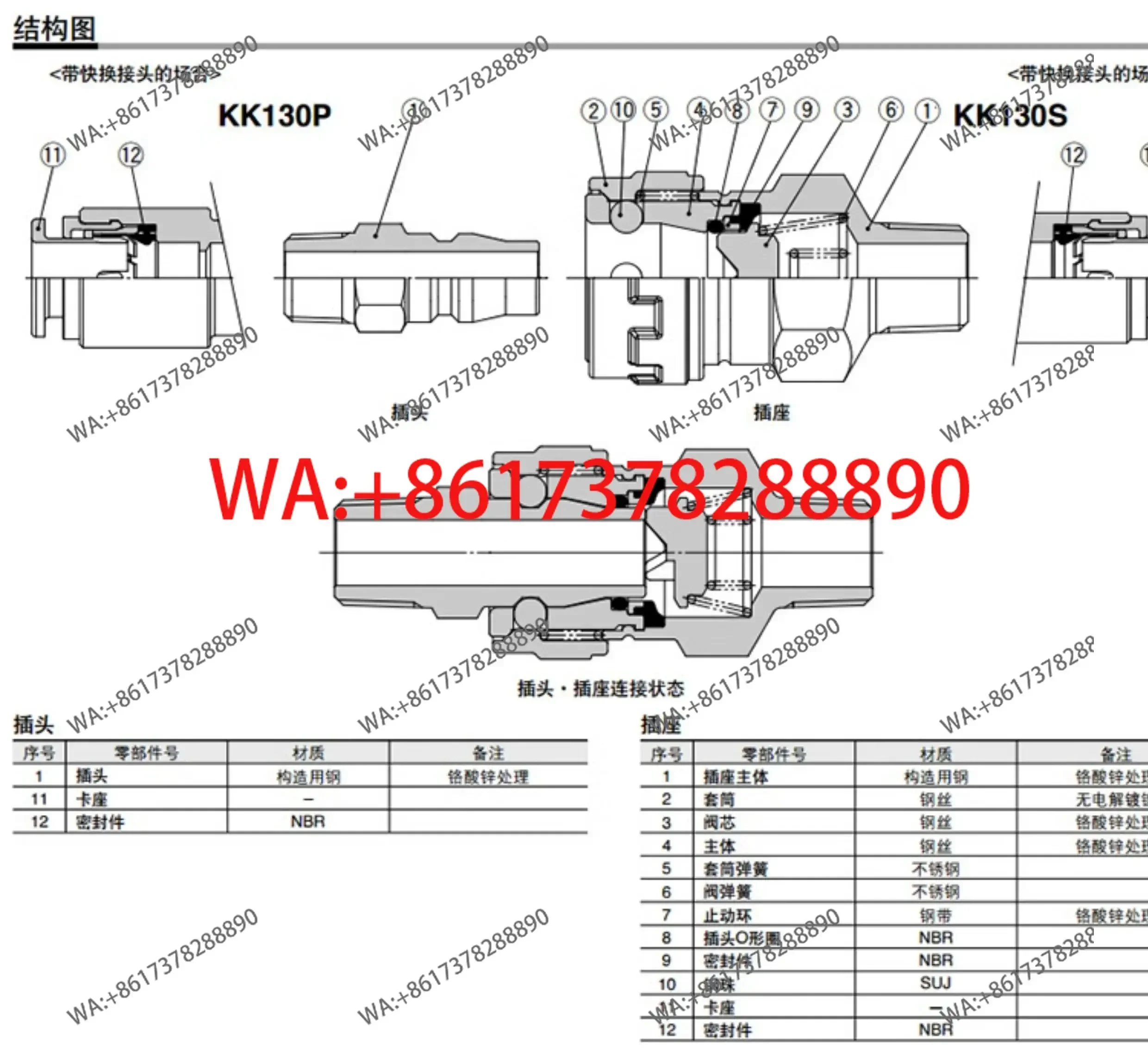 SMC official genuine KK130 series quick change connector straight-through connector socket KK130S-10H quick plug
SMC official genuine KK130 series quick change connector straight-through connector socket KK130S-10H quick plug
