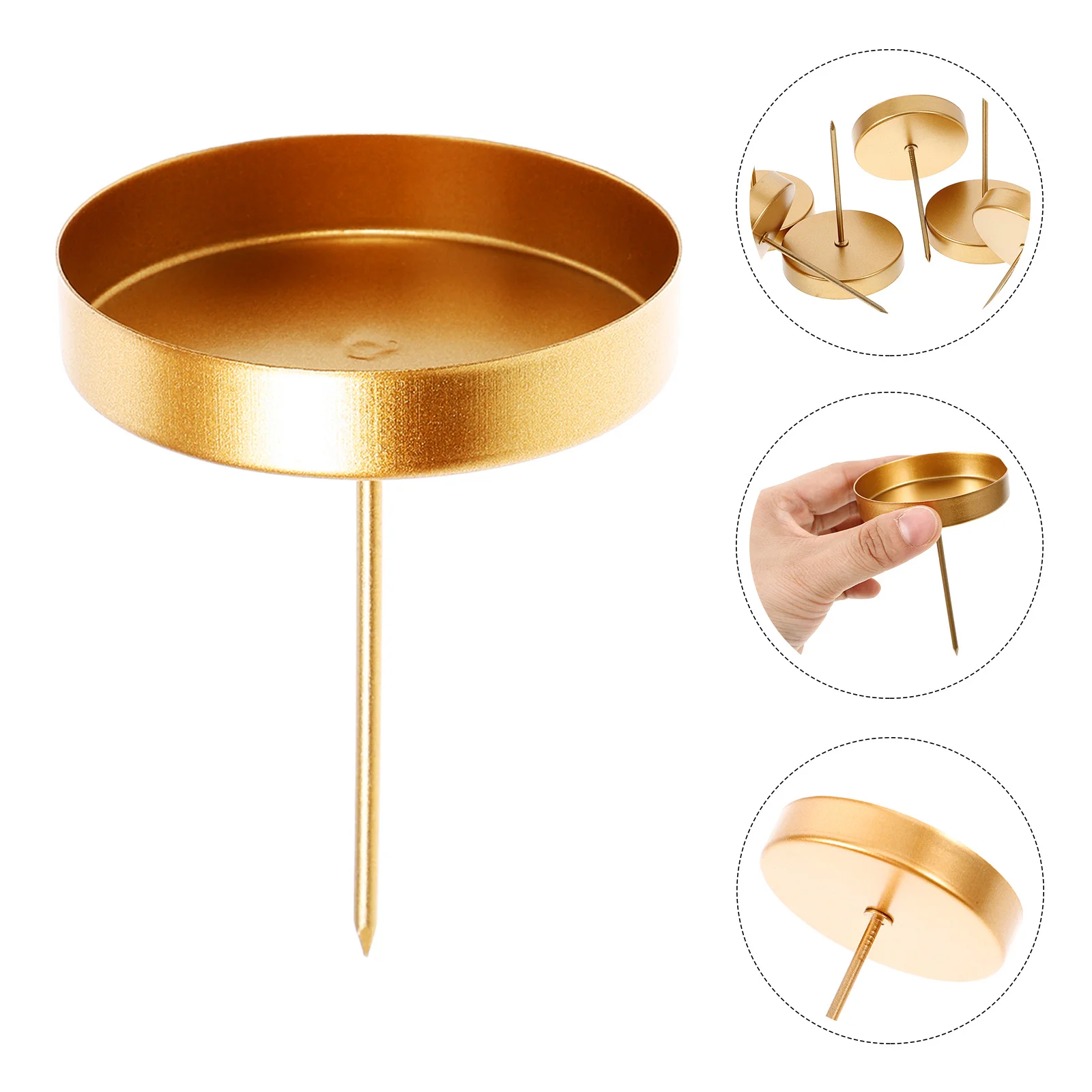 6 Pcs Tray Dish Pillar Holder Tea Lights Candles Wrought Iron Candlestick for Jar Rounded Retro Christmas Garland
6 Pcs Tray Dish Pillar Holder Tea Lights Candles Wrought Iron Candlestick for Jar Rounded Retro Christmas Garland