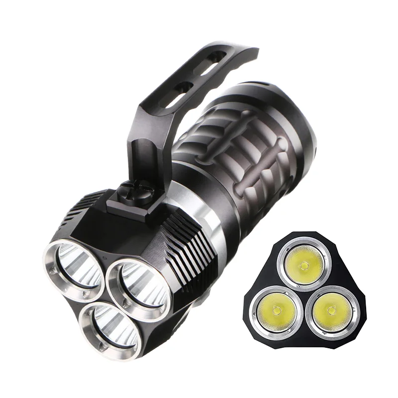 Aluminum alloy diving flashlight, 5000K daylight LED, suitable for camping, rechargeable battery
Aluminum alloy diving flashlight, 5000K daylight LED, suitable for camping, rechargeable battery