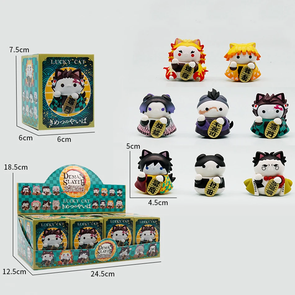 Q Version Demon Slayer Lucky Cat Anime Figure Blind Box Collectible Model Desktop Car Ornament Birthday Gift For Fans
Q Version Demon Slayer Lucky Cat Anime Figure Blind Box Collectible Model Desktop Car Ornament Birthday Gift For Fans