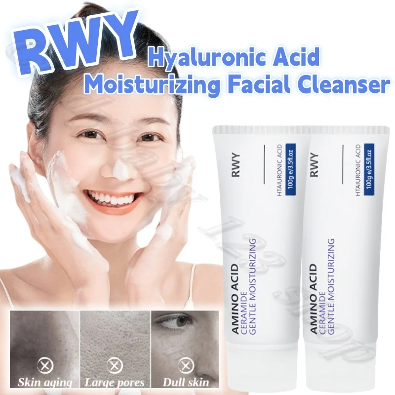 RWY Увлажняющее очищающее средство для лица с гиалуроновой кислотой, нежное очищение, увлажняющее и увлажняющее очищающее аминокислотное очищение, 100 г
RWY Увлажняющее очищающее средство для лица с гиалуроновой кислотой, нежное очищение, увлажняющее и увлажняющее очищающее аминокислотное очищение, 100 г