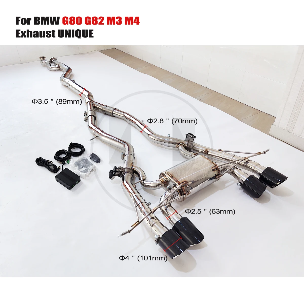 UNIQUE Designs 2021+ Bmw g80 g82 m3 m4 s58 3.0T Sports Muffler Valve Exhaust SS304 Valve Exhaust
UNIQUE Designs 2021+ Bmw g80 g82 m3 m4 s58 3.0T Sports Muffler Valve Exhaust SS304 Valve Exhaust