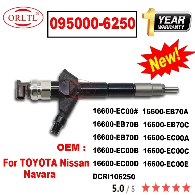 100% NEW 16600-EC00B 16600-EC00C 16600-EC00D 16600-EC00E DCRI106250 095000-6250 For TOYOTA Nissan Navara Genuine Fuel Injector
100% NEW 16600-EC00B 16600-EC00C 16600-EC00D 16600-EC00E DCRI106250 095000-6250 For TOYOTA Nissan Navara Genuine Fuel Injector