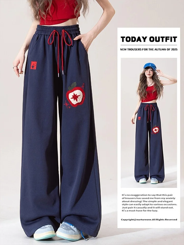Extra Large 300 Pounds Flocking Embroidery Casual Pants Women Loose Straight Leg Sports Wide Leg Floor Length Trousers
Extra Large 300 Pounds Flocking Embroidery Casual Pants Women Loose Straight Leg Sports Wide Leg Floor Length Trousers