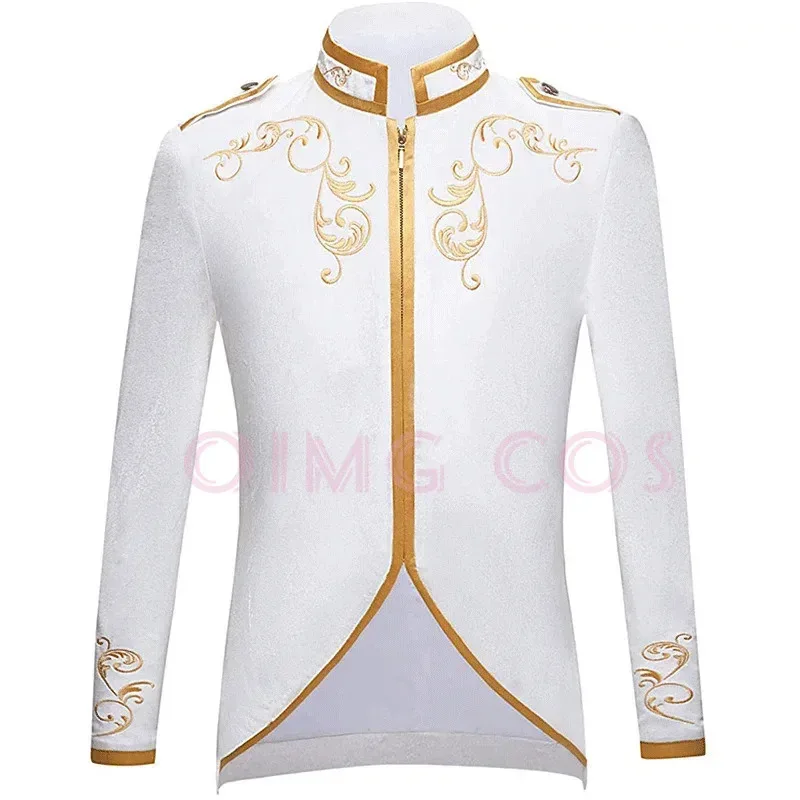 CyNew Мужская модная куртка Дворец Принц Золотая вышитая спортивный костюм Куртка
CyNew Мужская модная куртка Дворец Принц Золотая вышитая спортивный костюм Куртка