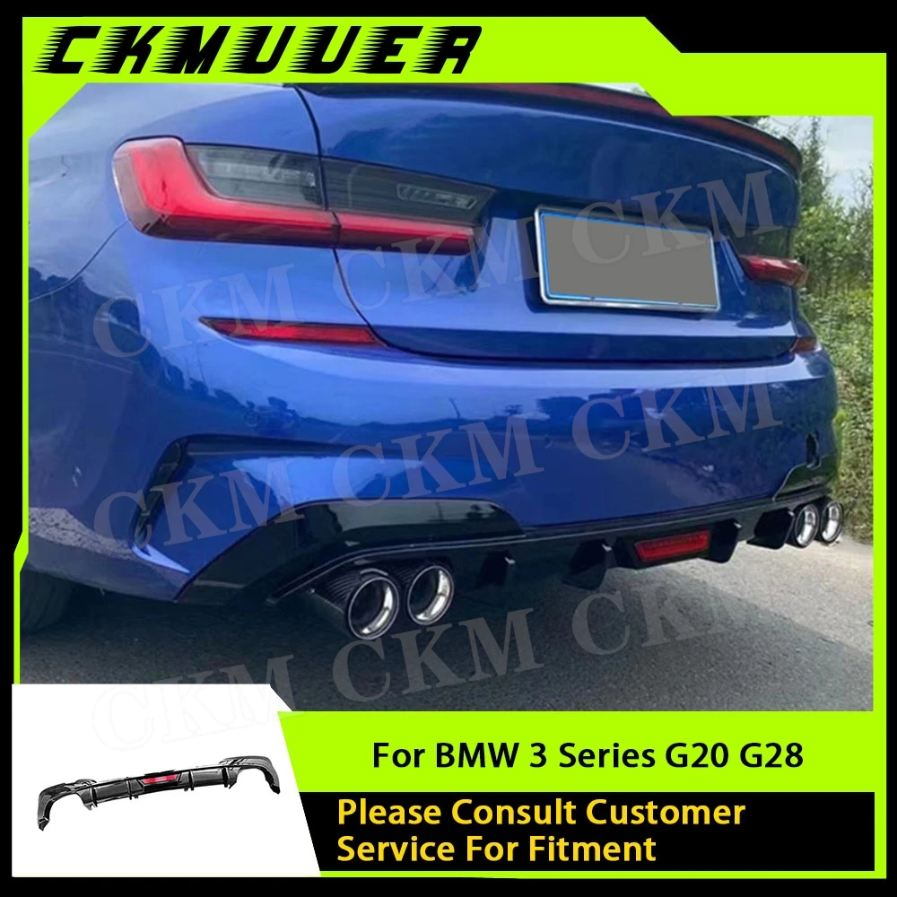 CKMUUER ABS Car M Style Rear Bumper Lip Spoiler with LED for BMW 3 Series G20 G28 M Sport 2019 2020 2021 Replacement Diffuser
CKMUUER ABS Car M Style Rear Bumper Lip Spoiler with LED for BMW 3 Series G20 G28 M Sport 2019 2020 2021 Replacement Diffuser
