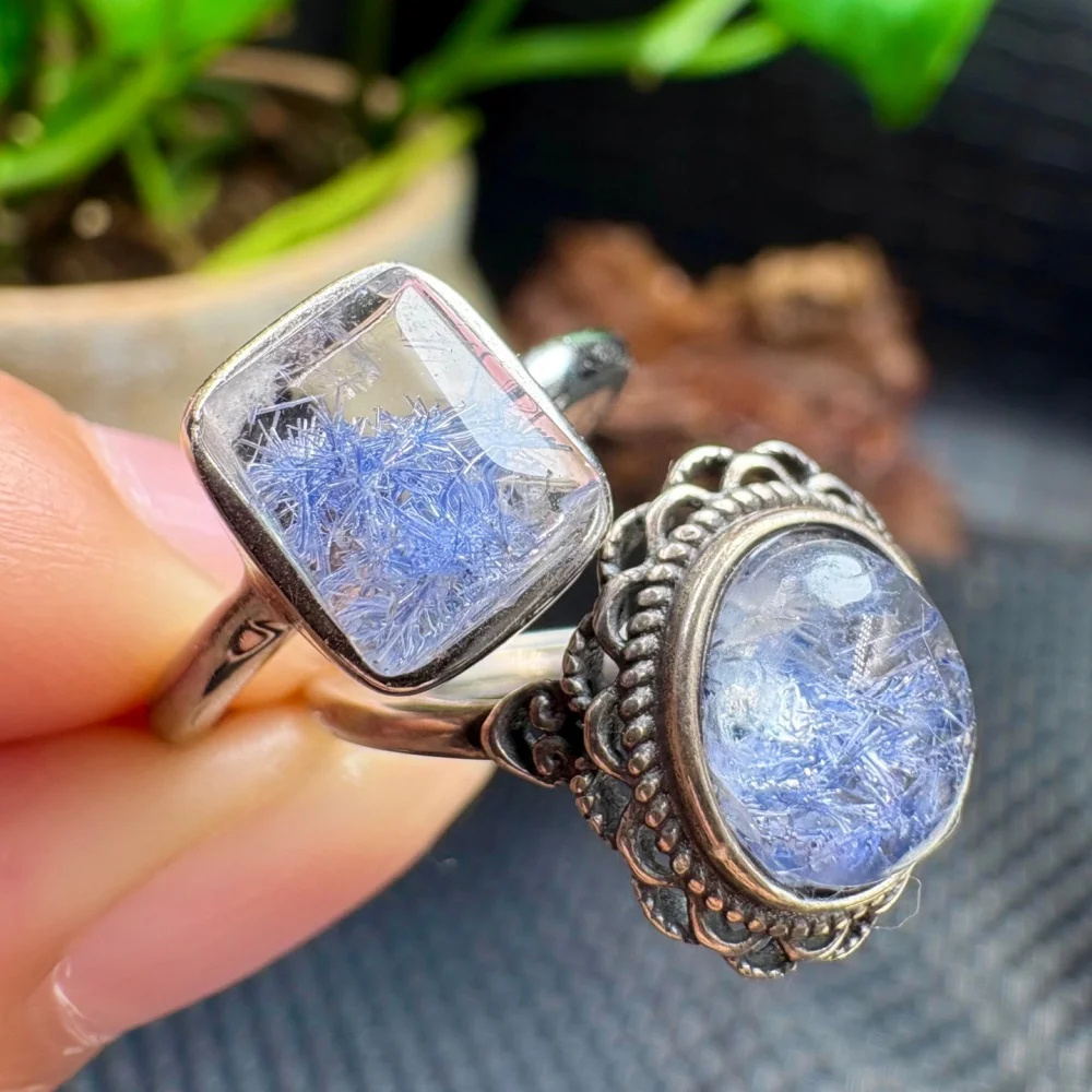 S925 Natural Dumortierite Crystal Ring Yoga Reiki Healing Fengshui Stretch Female Jewelry Gift - 1 Piece
S925 Natural Dumortierite Crystal Ring Yoga Reiki Healing Fengshui Stretch Female Jewelry Gift - 1 Piece