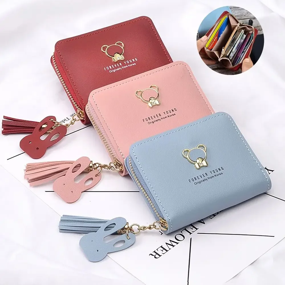 Durable PU Leather Money Coin Purse with Tassel Pendant Zipper Credit Card Holoder Cute Panda Wallet Money Bag Women Girls
Durable PU Leather Money Coin Purse with Tassel Pendant Zipper Credit Card Holoder Cute Panda Wallet Money Bag Women Girls