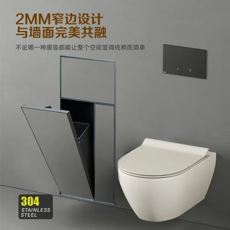 Stainless steel niche embedded bathroom locker toilet hidden toilet storage trash can custom cabinet
Stainless steel niche embedded bathroom locker toilet hidden toilet storage trash can custom cabinet