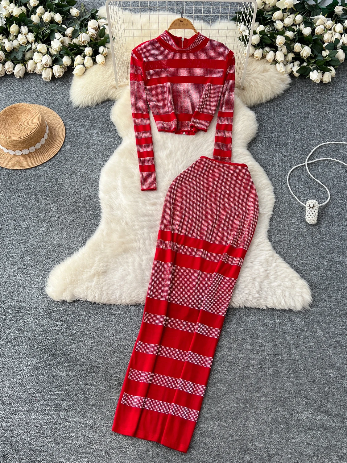 Faionable Heavy-Du ort Sve Женский наряд Сексуальный модный укороченный топ Long Sve ort Облегающая юбка Комплект из двух предметов на осень
Faionable Heavy-Du ort Sve Женский наряд Сексуальный модный укороченный топ Long Sve ort Облегающая юбка Комплект из двух предметов на осень