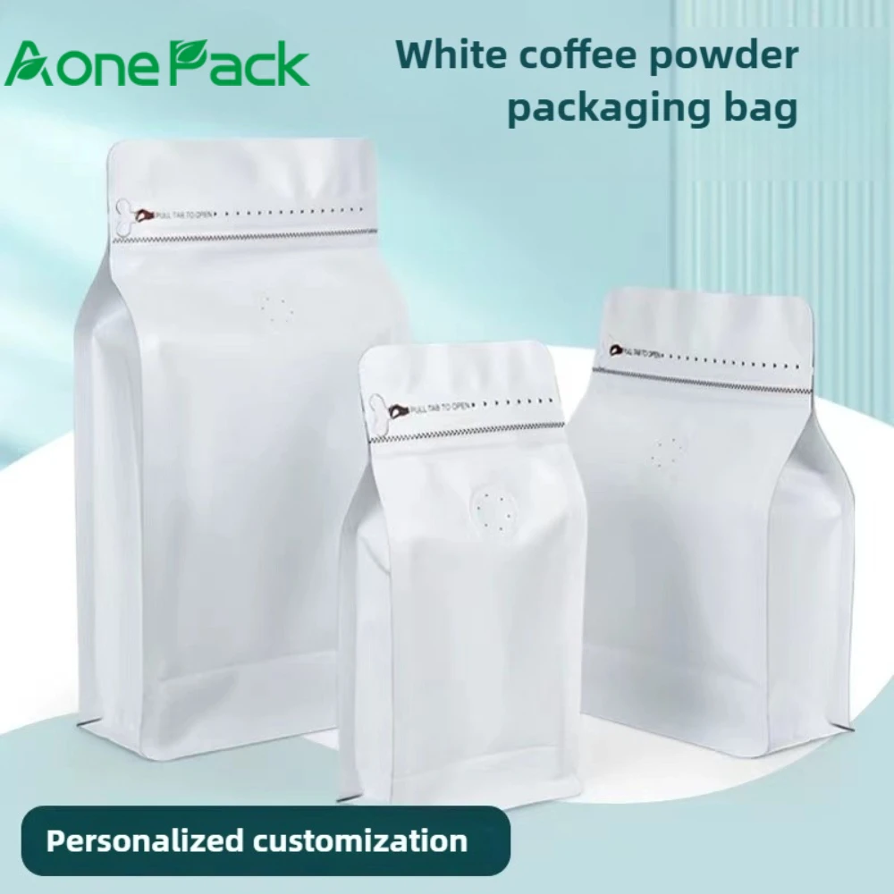 50pcs Matte White 100g 250g 500g 1kg Roast Coffee Bean Powder Packaginge Bags with Valve and Zipper Resealable Storage Food Bag
50pcs Matte White 100g 250g 500g 1kg Roast Coffee Bean Powder Packaginge Bags with Valve and Zipper Resealable Storage Food Bag
