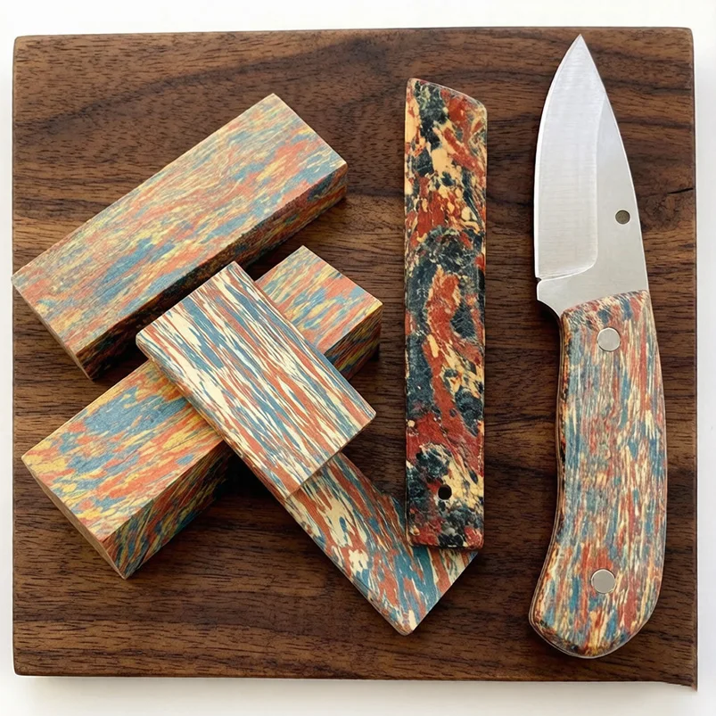 2 Colors 2 Sizes Stable Colorful Laminated Wood Board Log Pattern Cured Wood for Knife Handle EDC Tools Pen Handle Scale Making
2 Colors 2 Sizes Stable Colorful Laminated Wood Board Log Pattern Cured Wood for Knife Handle EDC Tools Pen Handle Scale Making
