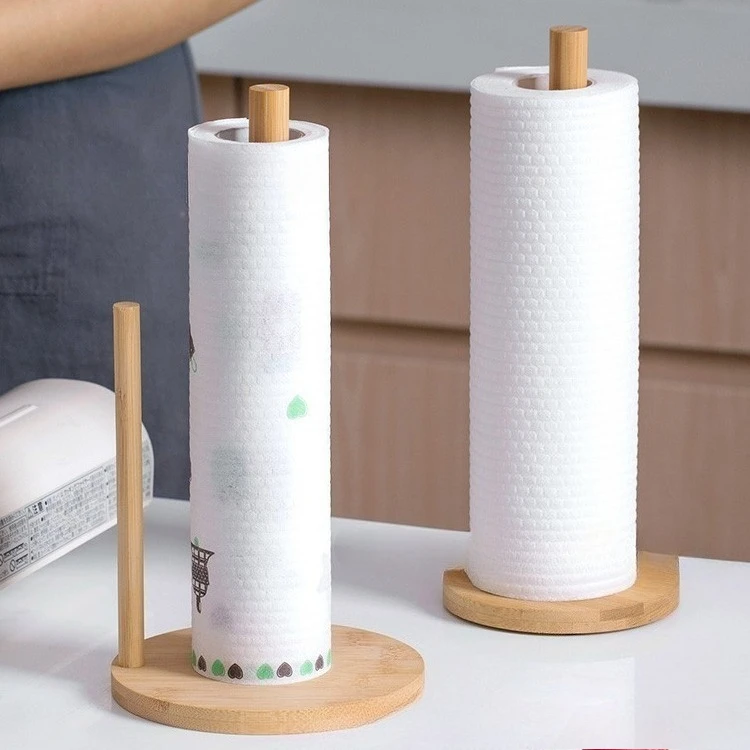 Wood Paper Towel Holder Durable Anti-Skid Tissue Vertical Stand Rack Hook For Kitchens Bathrooms Living Rooms Restaurant
Wood Paper Towel Holder Durable Anti-Skid Tissue Vertical Stand Rack Hook For Kitchens Bathrooms Living Rooms Restaurant