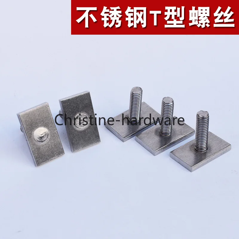 304 Stainless Steel T-Slot Chute Rail Track T Shape Type Rectangle Hammer Head Bolt Screw M6 M8 M10 M12 Hardware Tools Supplies
304 Stainless Steel T-Slot Chute Rail Track T Shape Type Rectangle Hammer Head Bolt Screw M6 M8 M10 M12 Hardware Tools Supplies