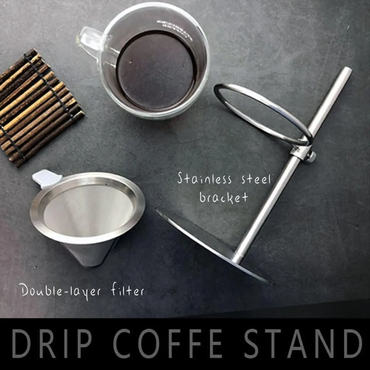 A47T Pour over Stand, Dripper Coffee Stand, Coffee Filter Stand, Height Adjustable Brewing Coffee Holder
A47T Pour over Stand, Dripper Coffee Stand, Coffee Filter Stand, Height Adjustable Brewing Coffee Holder