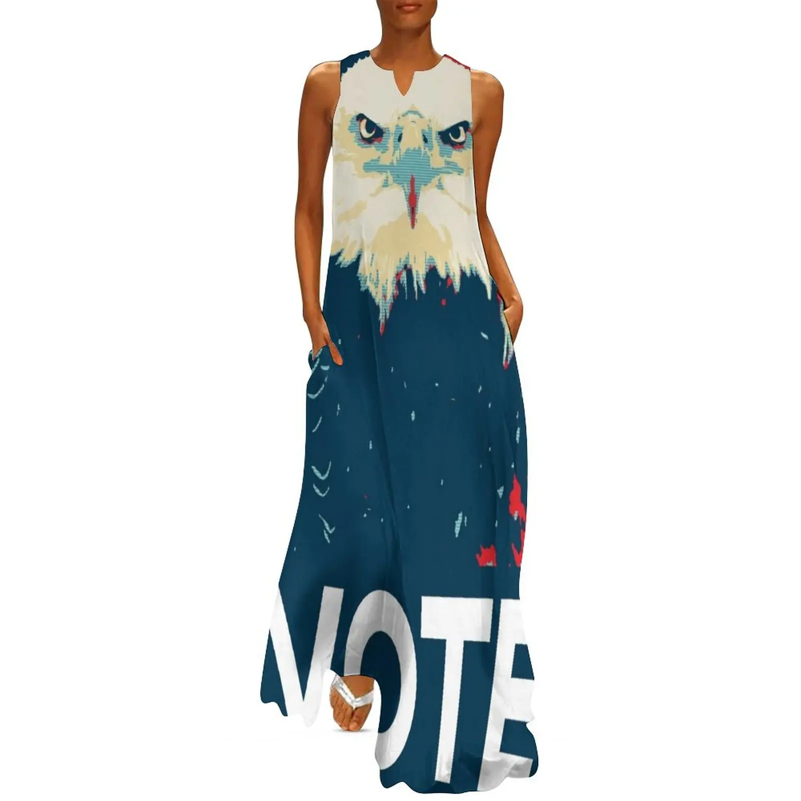 Bald Eagle VOTE Design Long Dress summer outfits for women 2025 dresses summer woman 2025 party dresses women
Bald Eagle VOTE Design Long Dress summer outfits for women 2025 dresses summer woman 2025 party dresses women