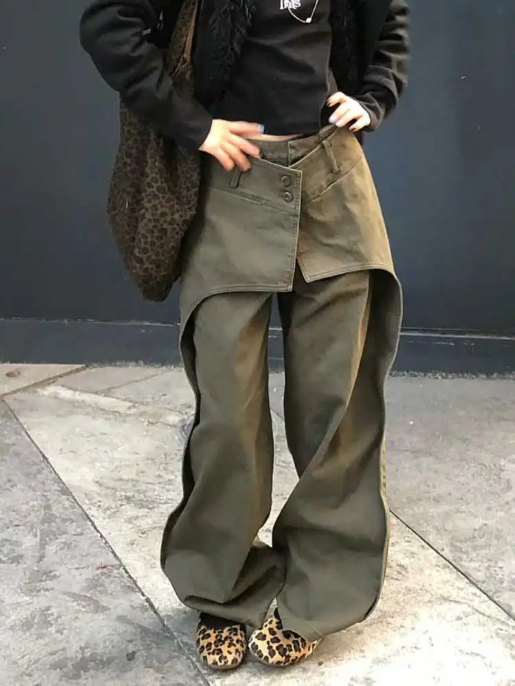 American Retro Deconstructed Loose Women's Casual Pants Multi-Pocket Workwear Spring Autumn New Style Versatile Long Trousers
American Retro Deconstructed Loose Women's Casual Pants Multi-Pocket Workwear Spring Autumn New Style Versatile Long Trousers