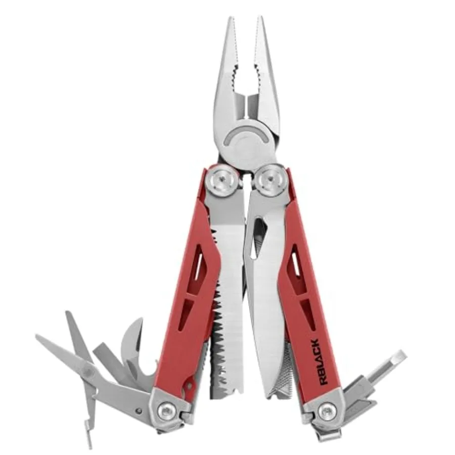 Multitool 21-in-1 for Work Home Garden DIY Auto: Heavy-duty Stainless Steel Black with Safety Locking Spring-Action Scissors In
Multitool 21-in-1 for Work Home Garden DIY Auto: Heavy-duty Stainless Steel Black with Safety Locking Spring-Action Scissors In