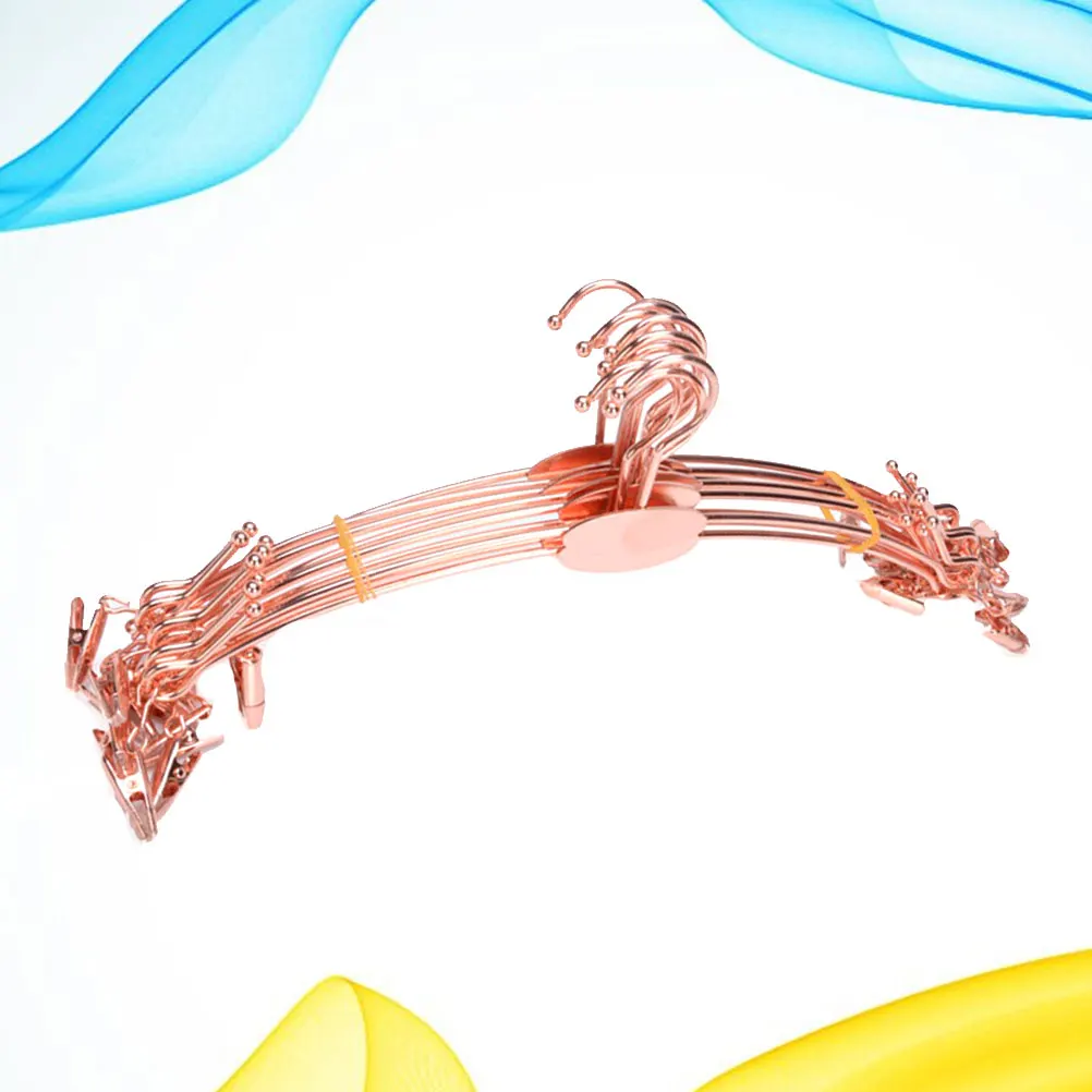 10 PCS Clothes Hangers Velvet Underwear Hanging Clip Non-Slip Clothing Electroplated
10 PCS Clothes Hangers Velvet Underwear Hanging Clip Non-Slip Clothing Electroplated