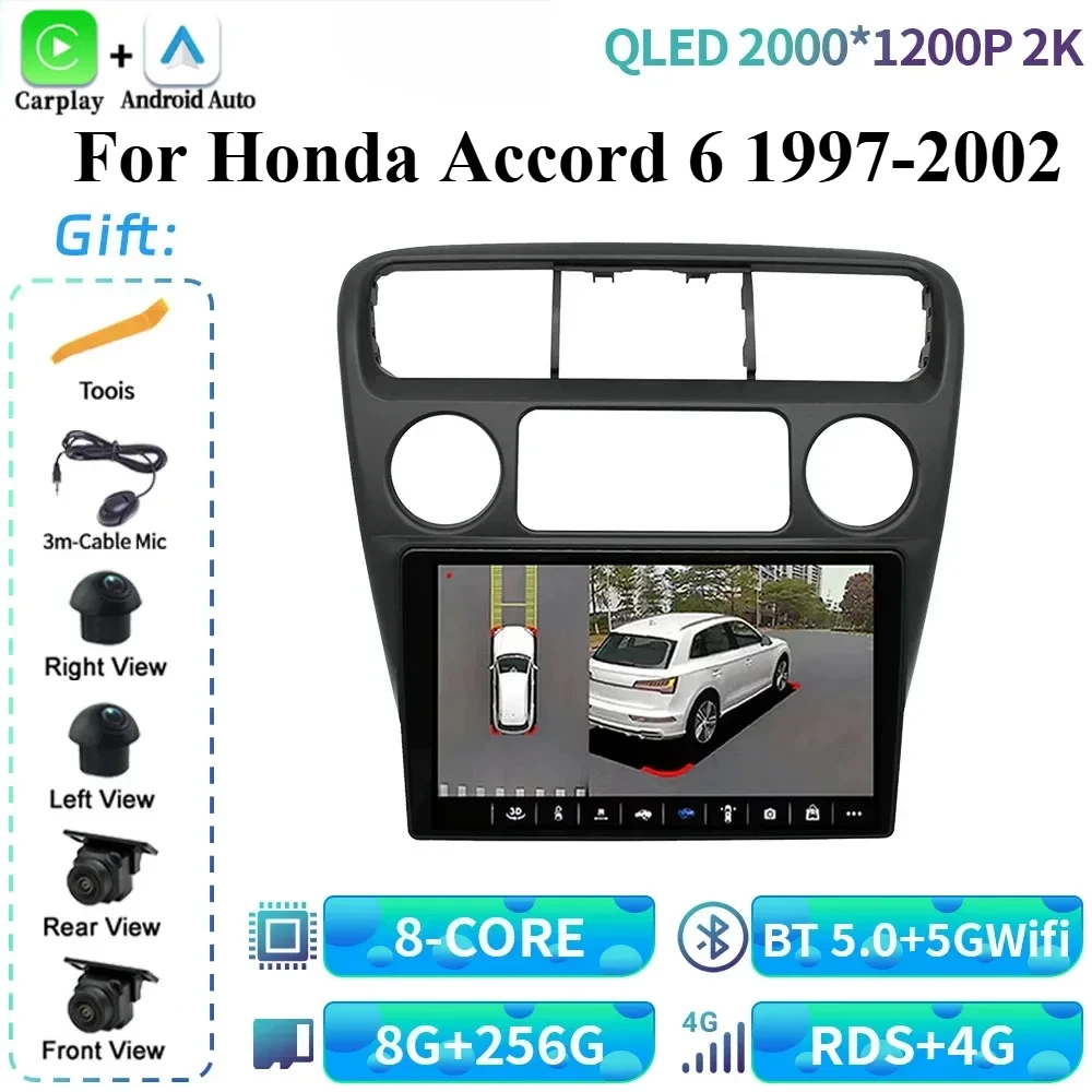 For Honda Accord 6 1997-2002 Car Radio Multimedia Navigation 5G WIFI Wireless Bluetooth Carplay Touch Screen Stereo Android 14
For Honda Accord 6 1997-2002 Car Radio Multimedia Navigation 5G WIFI Wireless Bluetooth Carplay Touch Screen Stereo Android 14