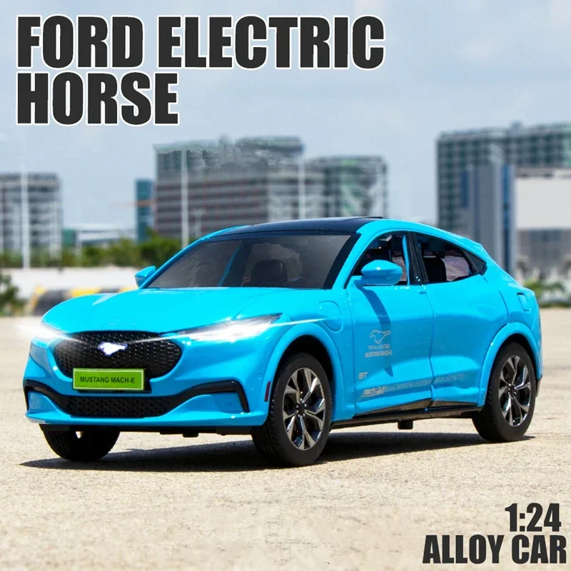 1:24 для Ford Mustang электрическая лошадь Mach-E, модель спортивного автомобиля из сплава, литый под давлением Металл, новая энергия, модель автомобиля со звуком и фотографией, игрушки в подарок
1:24 для Ford Mustang электрическая лошадь Mach-E, модель спортивного автомобиля из сплава, литый под давлением Металл, новая энергия, модель автомобиля со звуком и фотографией, игрушки в подарок