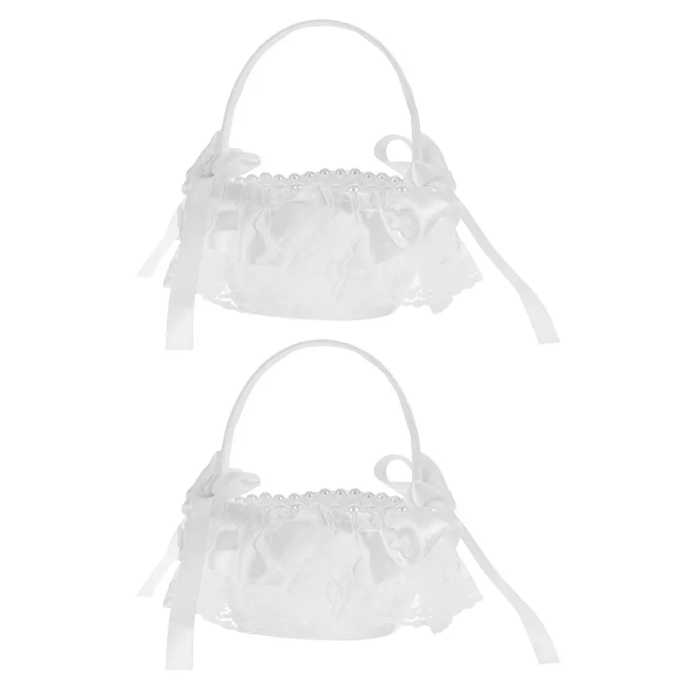2 Pcs Wedding Flower Basket Pearl Gift Polyester Lace Baskets for Ceremony H held Petal Girl Table Decoration Lighting
2 Pcs Wedding Flower Basket Pearl Gift Polyester Lace Baskets for Ceremony H held Petal Girl Table Decoration Lighting