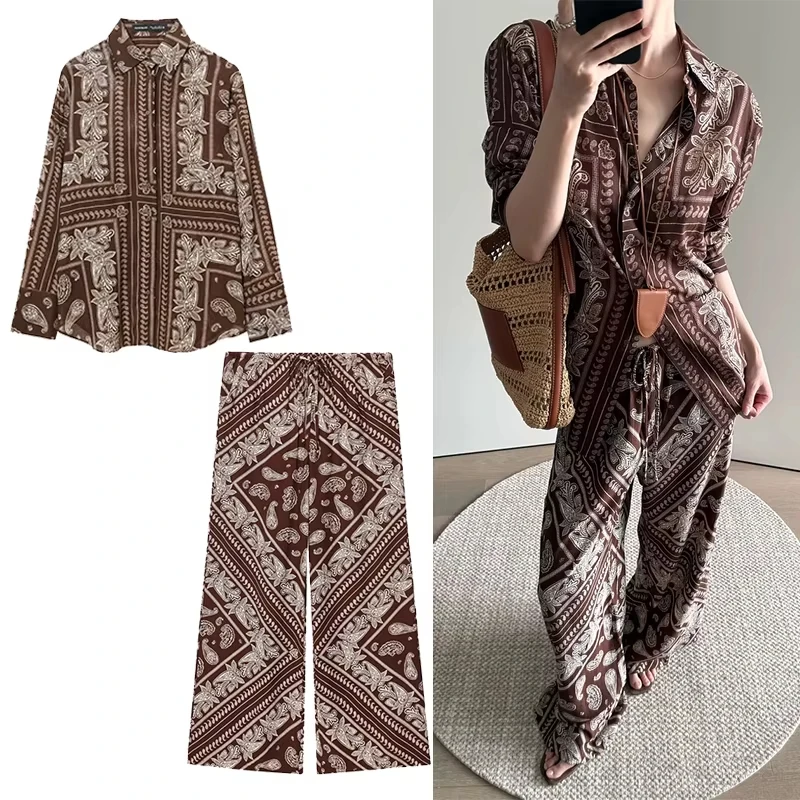 Винтажная рубашка с принтом для женщин, модная свободная повседневная однобортная блузка с длинными рукавами, женская новинка 2025, весенние элегантные топы в стиле бохо
Винтажная рубашка с принтом для женщин, модная свободная повседневная однобортная блузка с длинными рукавами, женская новинка 2025, весенние элегантные топы в стиле бохо