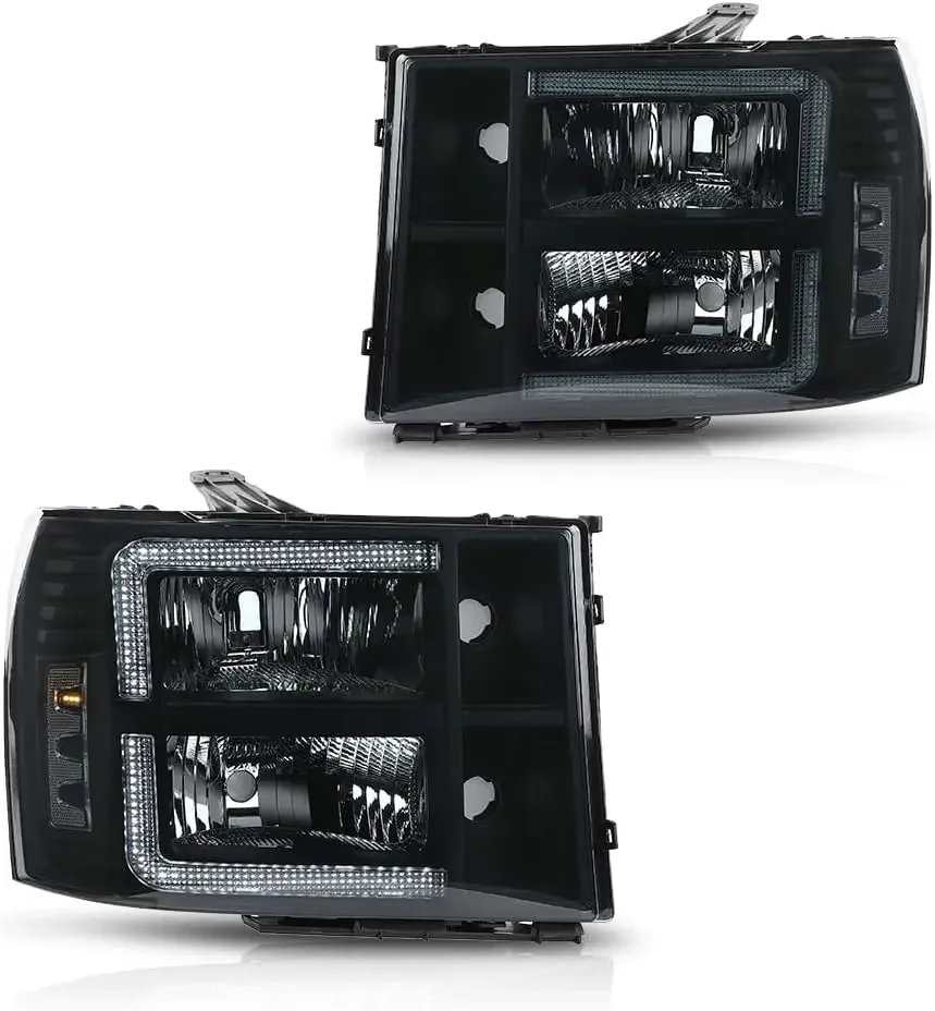 LED Front Headlights Assembly Headlamp Left+Right Side Compatible with GMC Sierra 1500 2007-2013/ Fit Sierra 2500HD 3500HD 2007-
LED Front Headlights Assembly Headlamp Left+Right Side Compatible with GMC Sierra 1500 2007-2013/ Fit Sierra 2500HD 3500HD 2007-