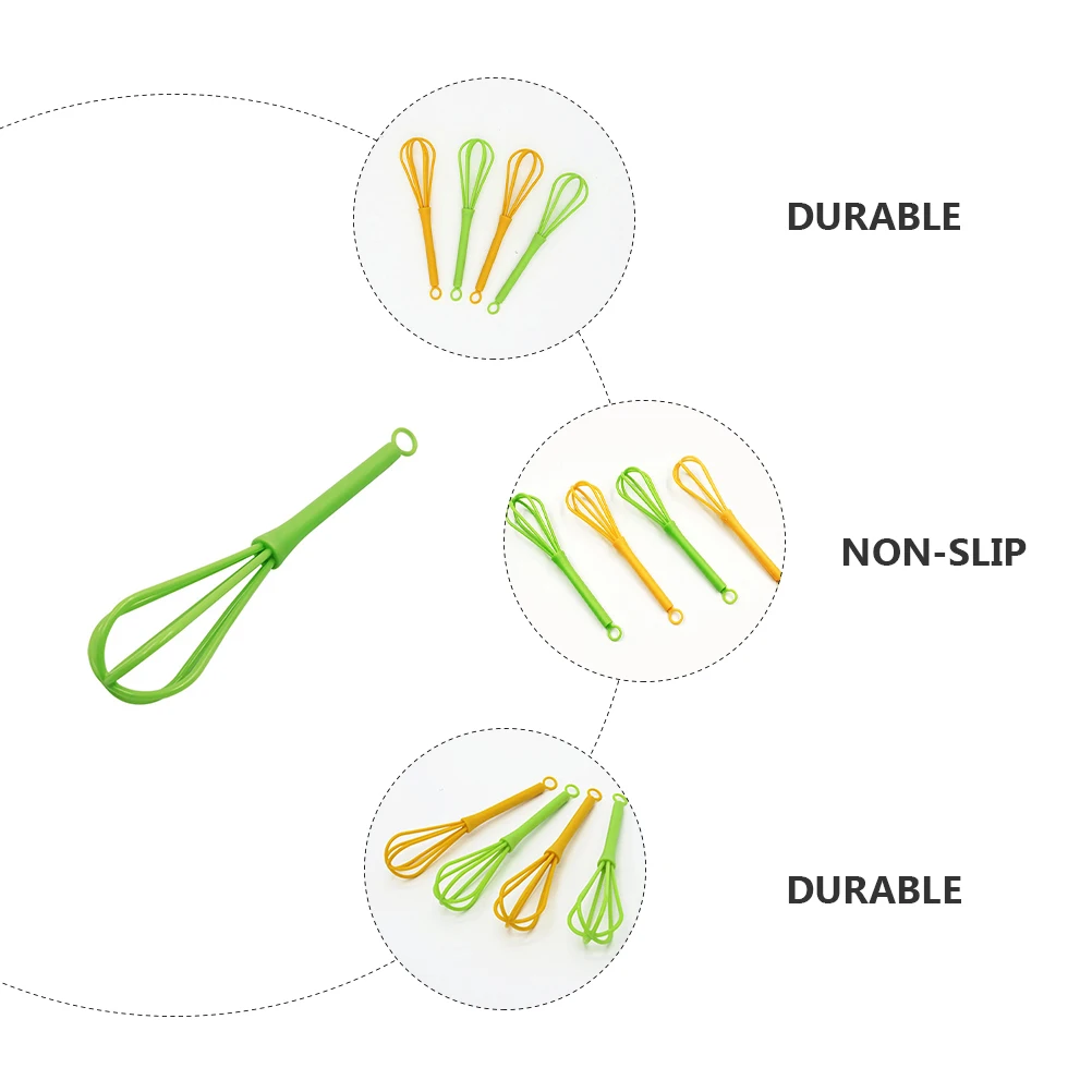 10Pcs Premium Plastic Egg Whisk Durable Kitchen Baking Tool Ergonomic Design NonSlip Mixer For Small Bowls Containers
10Pcs Premium Plastic Egg Whisk Durable Kitchen Baking Tool Ergonomic Design NonSlip Mixer For Small Bowls Containers