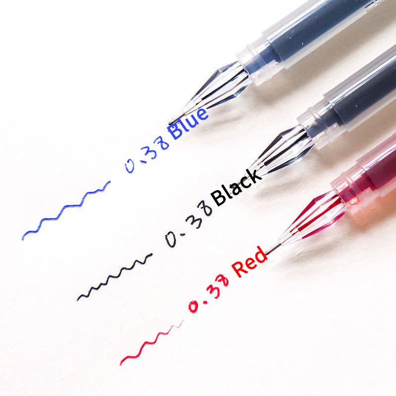 12Pcs Diamond tip Gel Pen Fine Point Pen 0.38mm Large-capacity Black/Blue/Red ink Exam Signing Writing School Office Supplies
12Pcs Diamond tip Gel Pen Fine Point Pen 0.38mm Large-capacity Black/Blue/Red ink Exam Signing Writing School Office Supplies