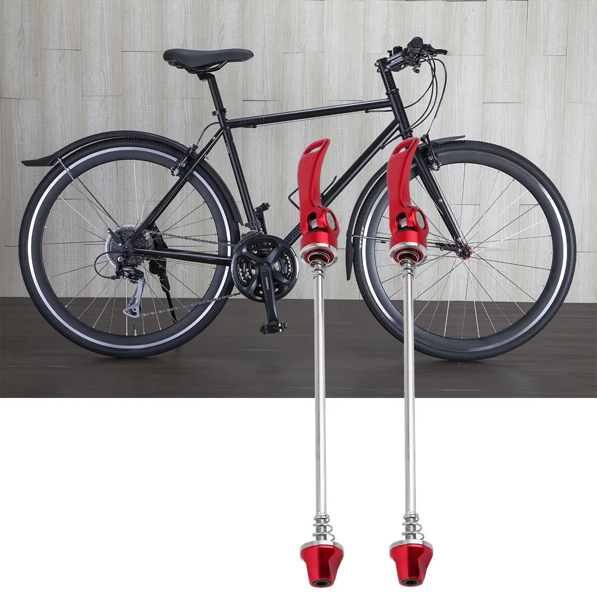 1Pair Quick Release Skewers Durable Steel Aluminium Alloy Perfect for Cycling Lovers Mountain Road Bike Accessory Red
1Pair Quick Release Skewers Durable Steel Aluminium Alloy Perfect for Cycling Lovers Mountain Road Bike Accessory Red