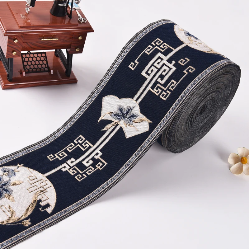 12CM(4.7Inch) Extra Wide Woven Jacquard Ribbon High Tenacity Curtain Webbing Decoration For Sofa Dubai Carpet Accessory
12CM(4.7Inch) Extra Wide Woven Jacquard Ribbon High Tenacity Curtain Webbing Decoration For Sofa Dubai Carpet Accessory