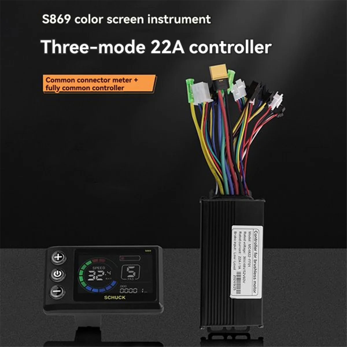 Leading-edge 36V 48V 22A Brushless Controller S869 Meter LCD Display 24V-72V+Throttle for Electric Scooter E-Bike Repair Kit
Leading-edge 36V 48V 22A Brushless Controller S869 Meter LCD Display 24V-72V+Throttle for Electric Scooter E-Bike Repair Kit