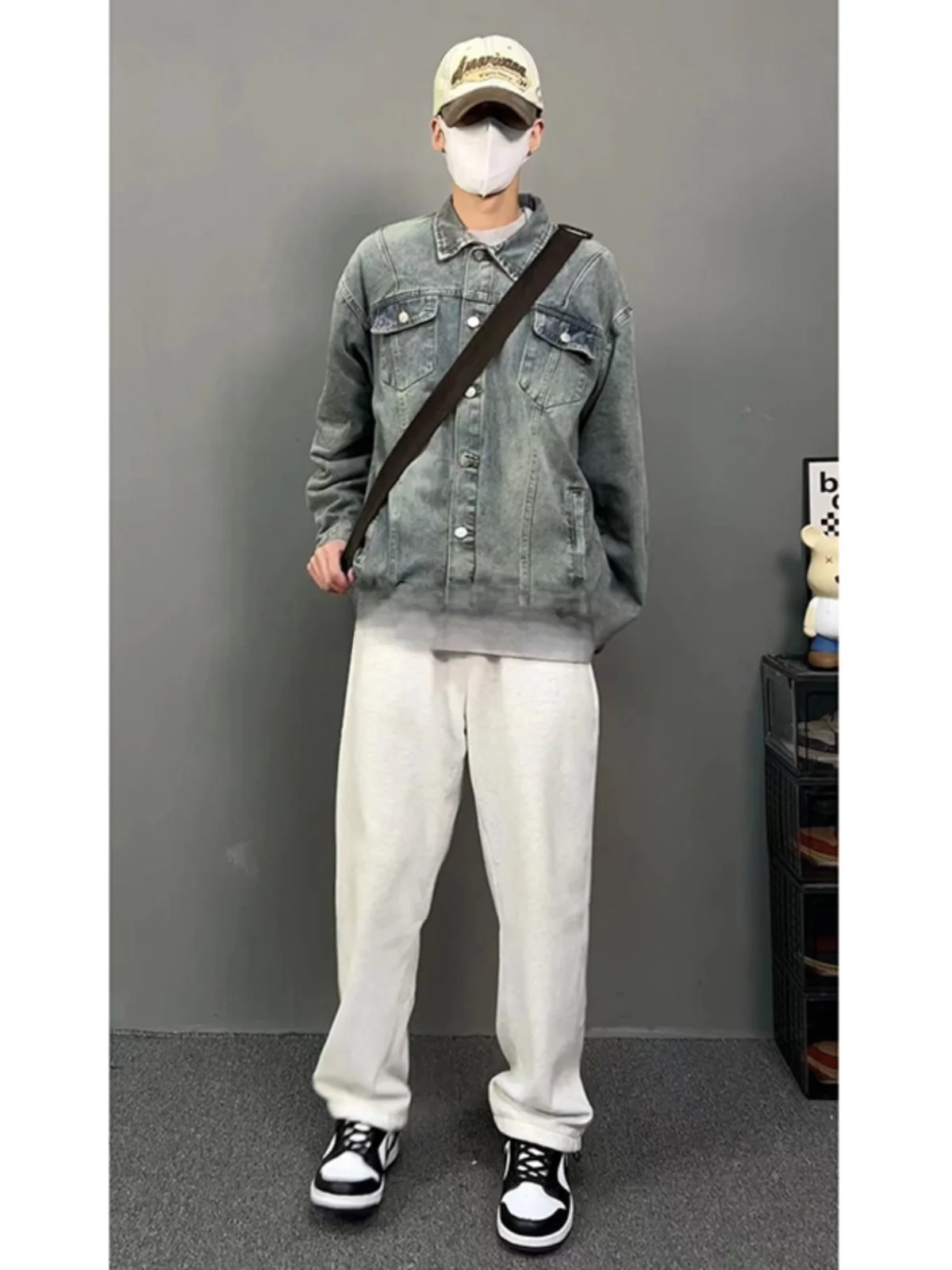 Retro American Waed Blue Denim Jaet Men's Autumn Winter Sle Japanese Teenage Trendy Brand Haome Work Jaet
Retro American Waed Blue Denim Jaet Men's Autumn Winter Sle Japanese Teenage Trendy Brand Haome Work Jaet