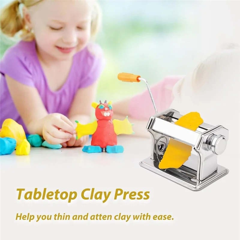 A76X-Stainless Steel Polymer Clay Roller Machine Set Includes Clay Presser Machine For DIY Craft Projects
A76X-Stainless Steel Polymer Clay Roller Machine Set Includes Clay Presser Machine For DIY Craft Projects