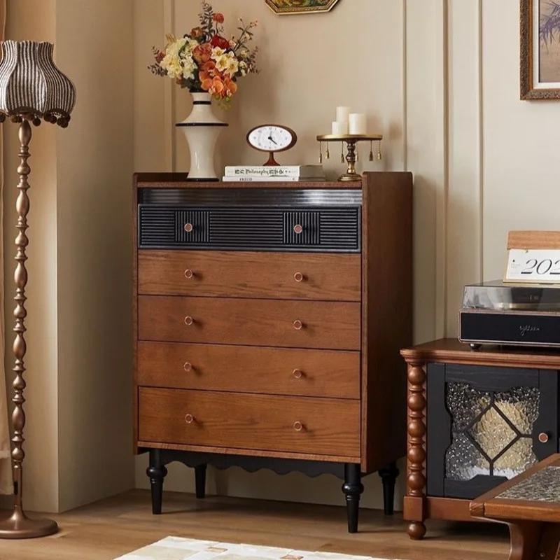 American French chest of drawers Solid wood storage Nordic chest cabinet Living room Bedroom drawer Locker Vintage side cabinet
American French chest of drawers Solid wood storage Nordic chest cabinet Living room Bedroom drawer Locker Vintage side cabinet