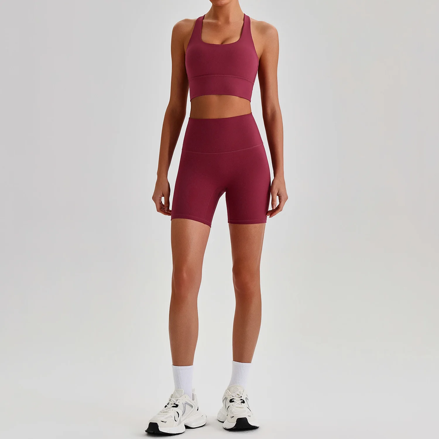 Women's Gym Workout Clothes Set Tight Sports Suit Bras Nude Feel Quick Dry Shorts Outdoor Running Fitness Yoga Sportswear Sets
Women's Gym Workout Clothes Set Tight Sports Suit Bras Nude Feel Quick Dry Shorts Outdoor Running Fitness Yoga Sportswear Sets