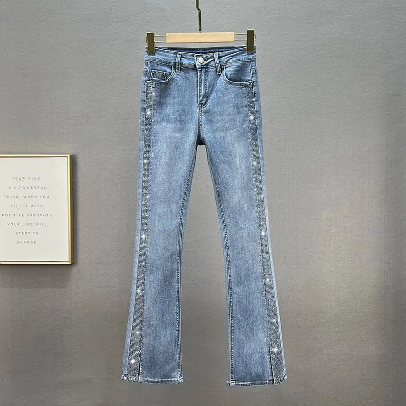 Women 2024 Spring Autumn Fashion High Waist Flare Jeans Female Skinny Bell Bottom Denim Pant Ladies Long Stretch Trousers S765
Women 2024 Spring Autumn Fashion High Waist Flare Jeans Female Skinny Bell Bottom Denim Pant Ladies Long Stretch Trousers S765