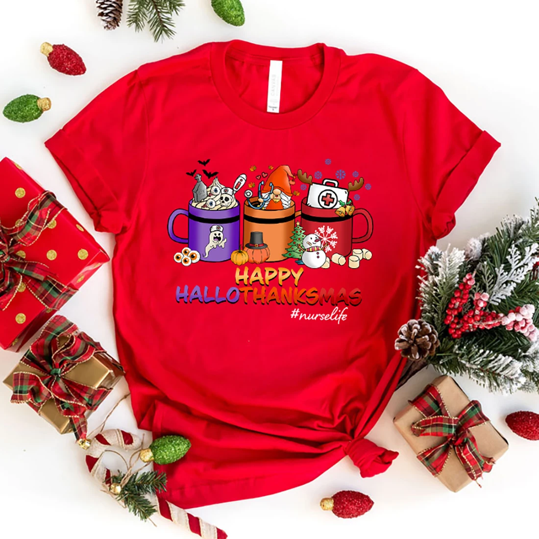 Hot Sales Happy Halloween Thanksgiving Christmas Nurse Life T Shirts Women Men Summer Cool Short Sleeves Personality Harajuku T
Hot Sales Happy Halloween Thanksgiving Christmas Nurse Life T Shirts Women Men Summer Cool Short Sleeves Personality Harajuku T