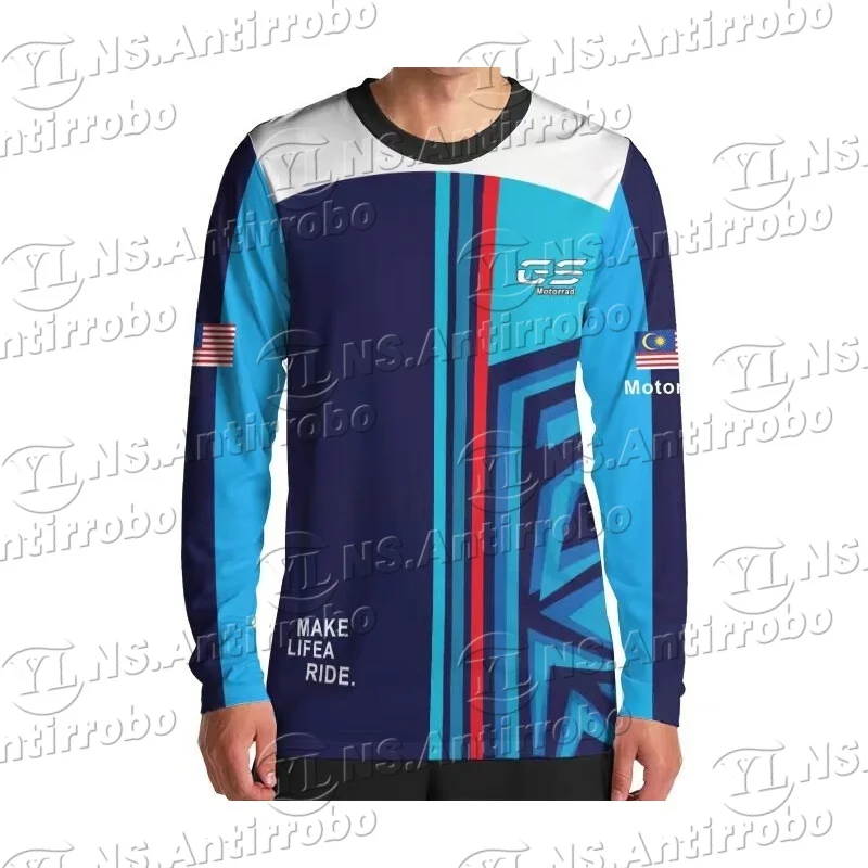 Мужская синяя футболка в полоску для BMW Motorrad GS Motorsport Racing Team Motorcycle Quick Dry Tour Sport Stripe, не выцветает, ощущение холода
Мужская синяя футболка в полоску для BMW Motorrad GS Motorsport Racing Team Motorcycle Quick Dry Tour Sport Stripe, не выцветает, ощущение холода