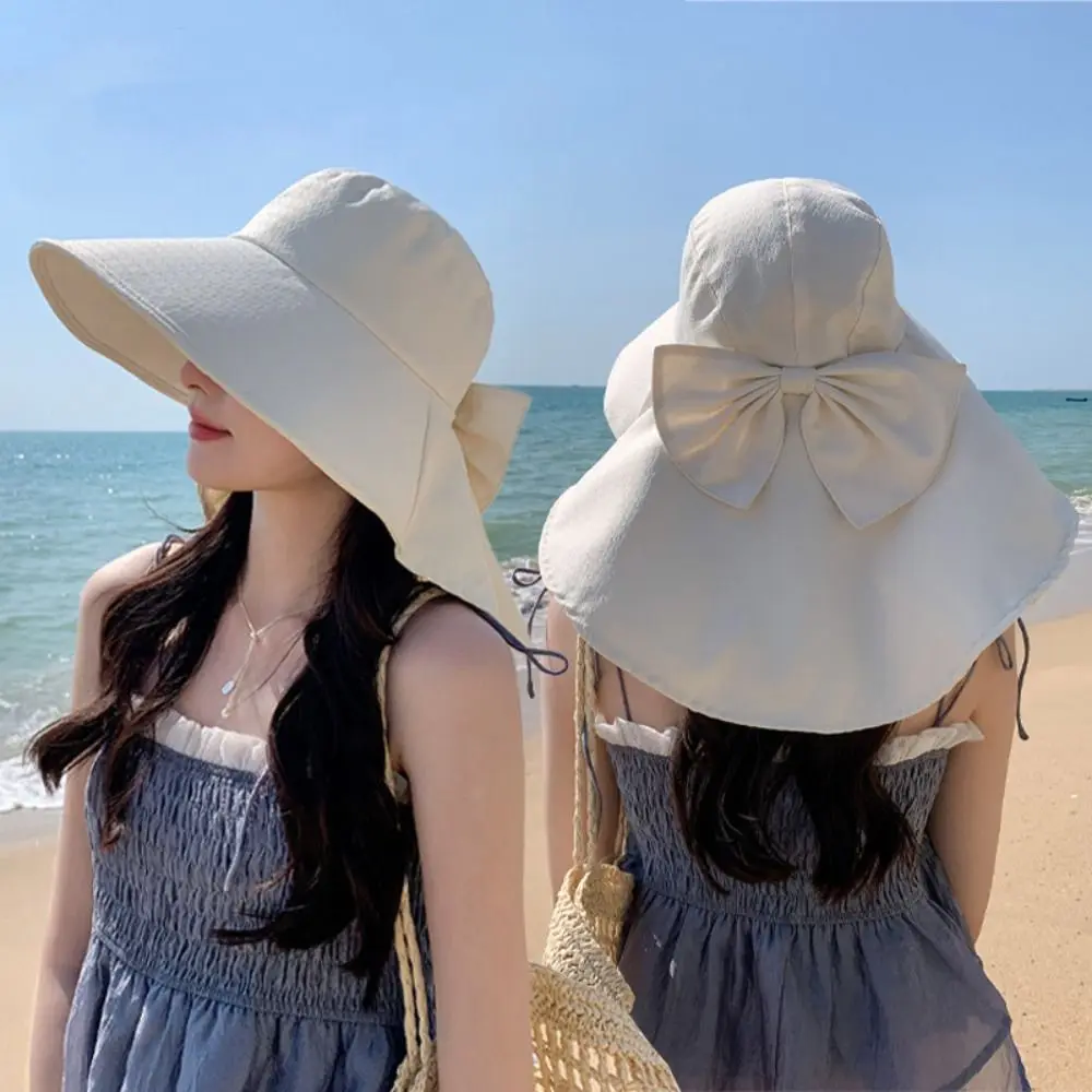 Breathable UV Protection Bow Bucket Hat Portable Wide Brim Outdoor Sun Hat Adjustable Sunscreen Fisherman Cap Beach
Breathable UV Protection Bow Bucket Hat Portable Wide Brim Outdoor Sun Hat Adjustable Sunscreen Fisherman Cap Beach