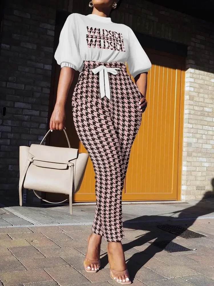 2025 Houndstooth Letter Print Lantern Sleeve Jumpsuit New Women's Long Pants Jumpsuits Casual Full Length for Women Overalls
2025 Houndstooth Letter Print Lantern Sleeve Jumpsuit New Women's Long Pants Jumpsuits Casual Full Length for Women Overalls