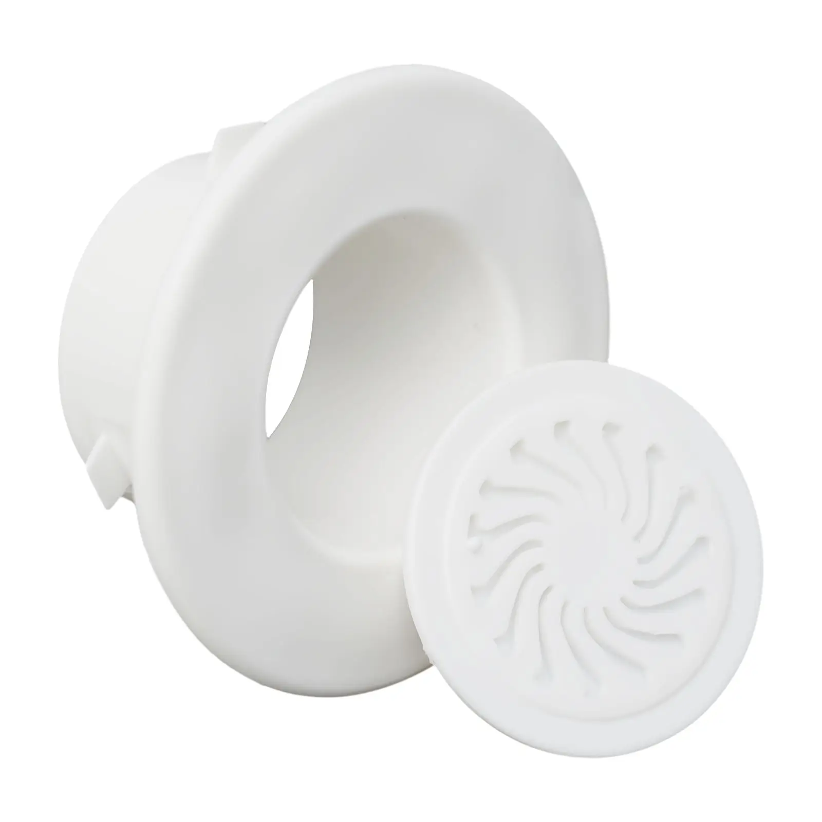 Plastic Cover Rosettes with Ventilation Grille Designed for Wall Hole Airflow Openings and Mechanical Insulating Applications
Plastic Cover Rosettes with Ventilation Grille Designed for Wall Hole Airflow Openings and Mechanical Insulating Applications