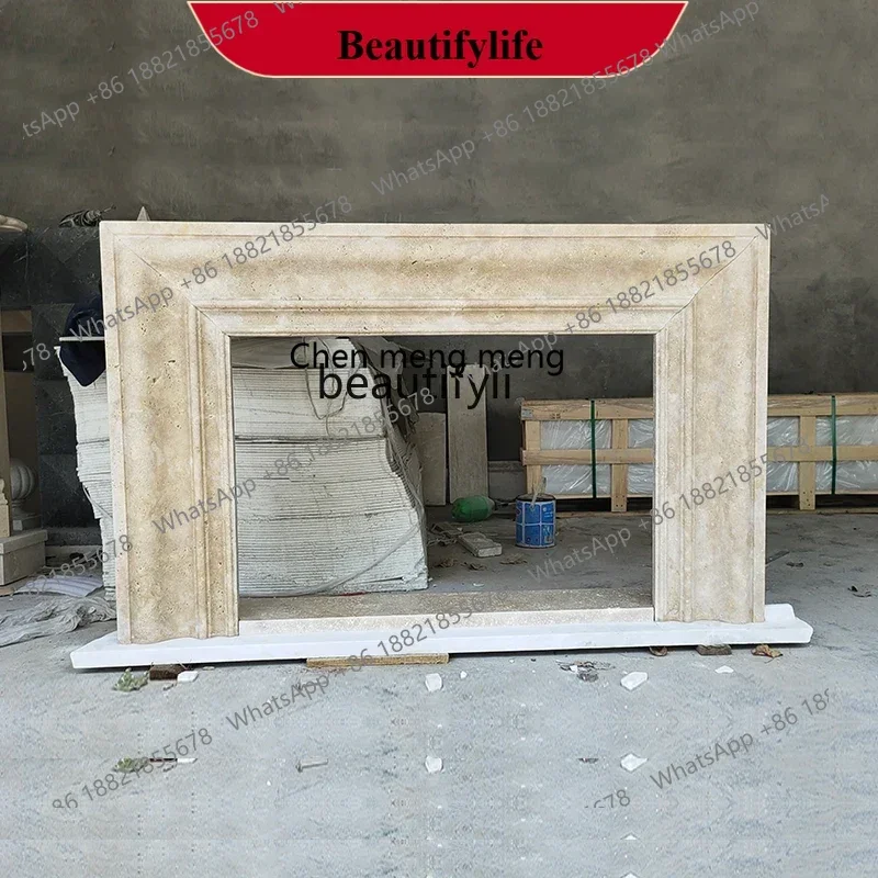D178 Marble fireplace stone French retro style travertine, stone carving fireplace decorative cabinet
D178 Marble fireplace stone French retro style travertine, stone carving fireplace decorative cabinet